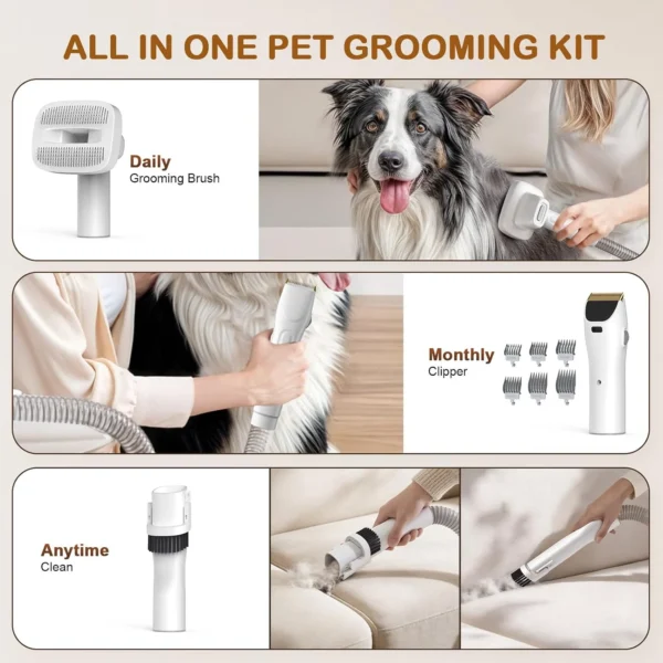 Pet Grooming Vacuum Kit