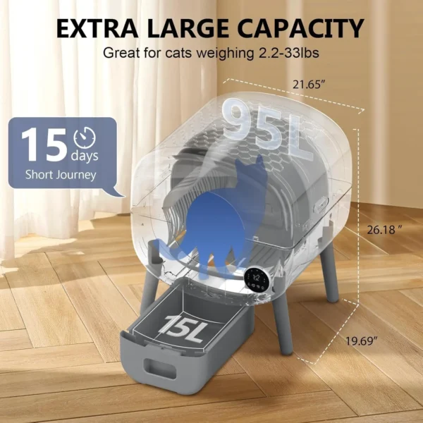 71-MA-P6TyL._AC_SL1500_ Cumrige Automatic Litter Box