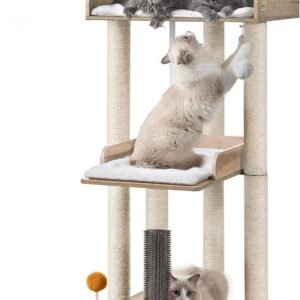 43.7" Easy‑Assemble Modern Cat Tree