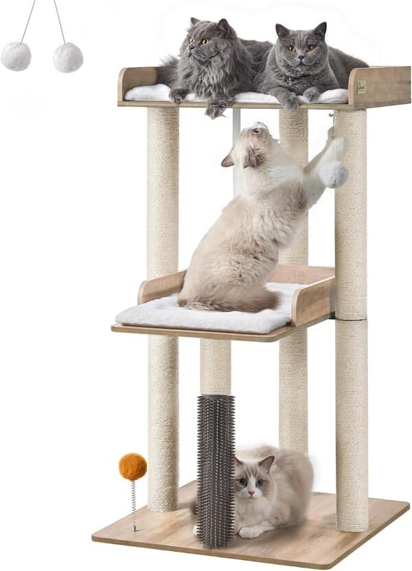 713Ligvna0L._AC_SL1500_ 43.7" Easy‑Assemble Modern Cat Tree