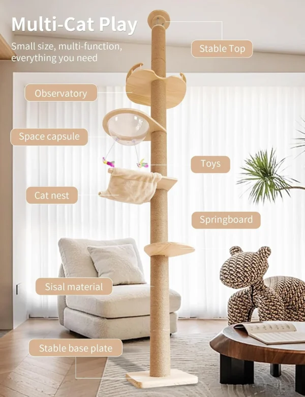 Floor‑to‑Ceiling Cat Tree