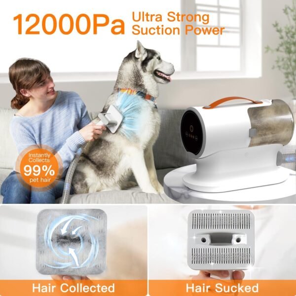 Pet Grooming Vacuum Kit