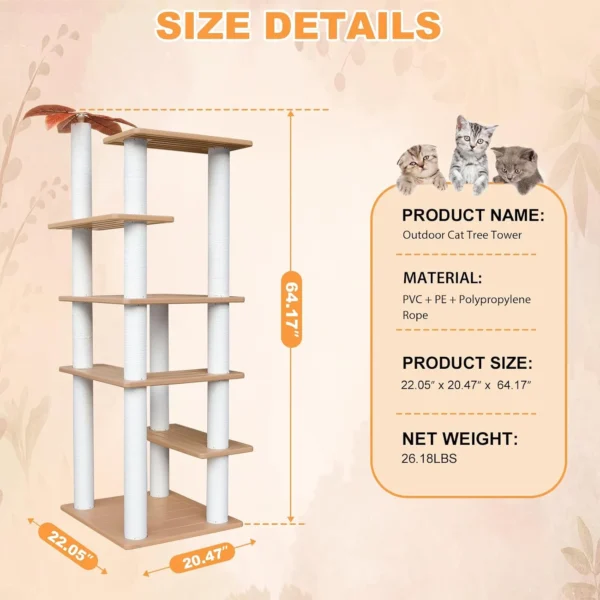 Weatherproof Outdoor Cat Tree