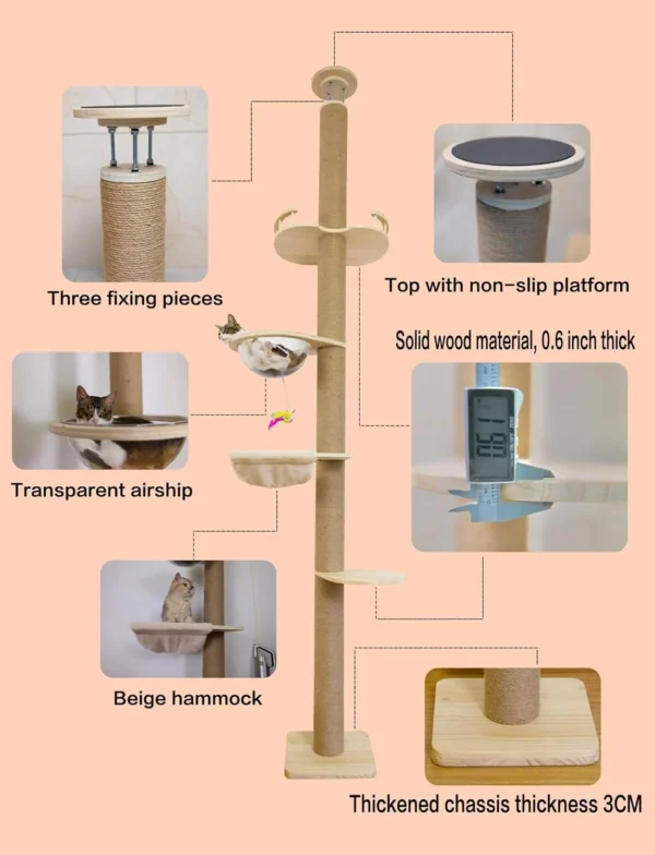 Floor‑to‑Ceiling Cat Tree