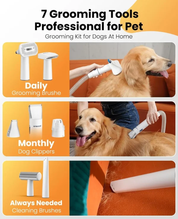 Dog Grooming Vacuum Kit