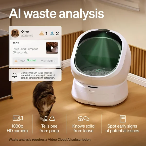 AI‑Powered Open‑Top Litter Box