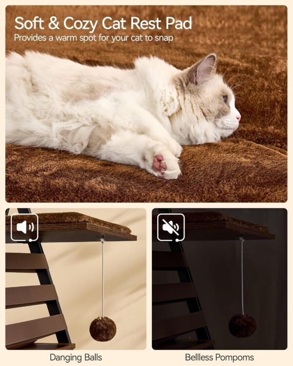 38.2" Modern Multi‑Level Cat Condo