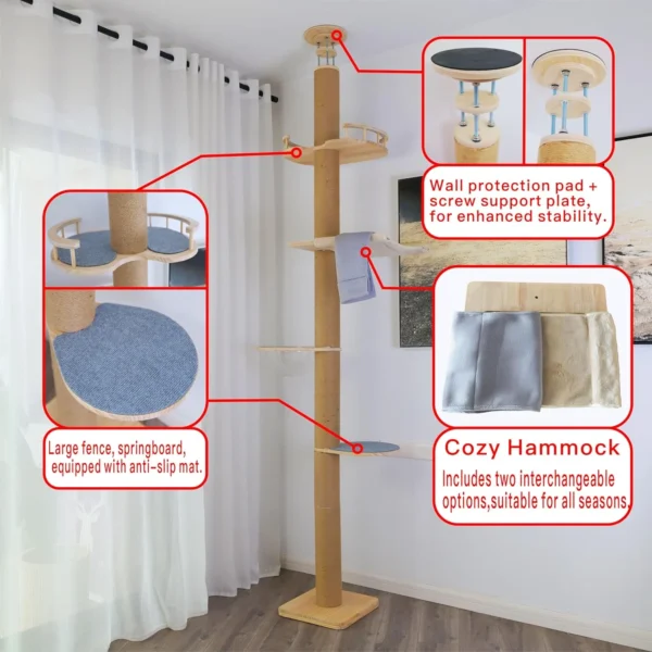 Floor‑to‑Ceiling Cat Tree