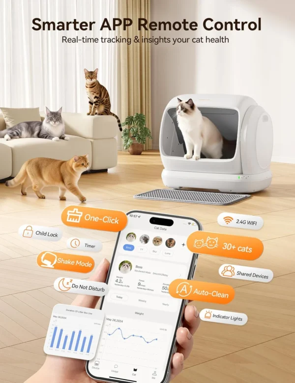 81VEn4PhEnL._AC_SL1500_ Large Multi‑Cat Litter Box