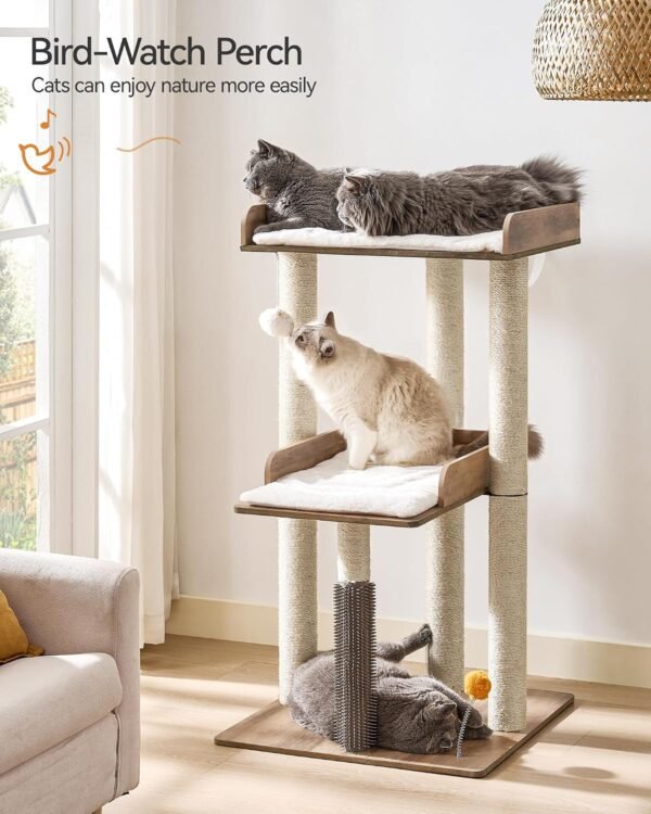 81WQ5w7U2lL._AC_SL1500_ 43.7" Easy‑Assemble Modern Cat Tree