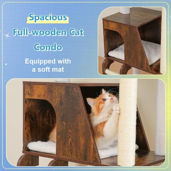 Hey‑brother Wooden Cat Tree