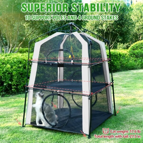 81ac4GPJwDL._AC_SL1500_ CypherX Outdoor Cat Enclosure
