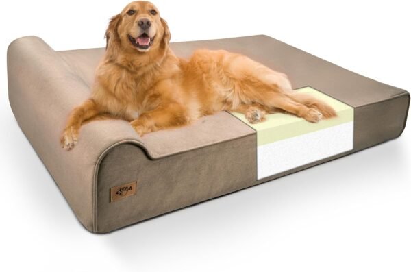 81spQ0gotOL._AC_SL1500_ XXL Orthopedic Dog Couch Bed