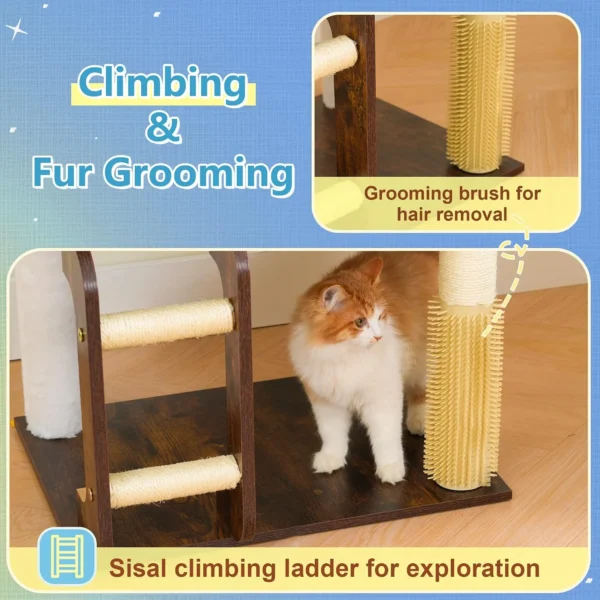 Hey‑brother Wooden Cat Tree
