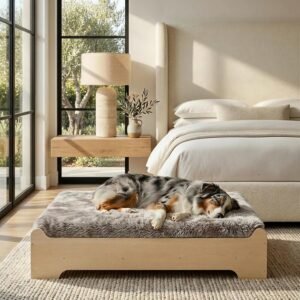 Wood Elevated Dog Bed