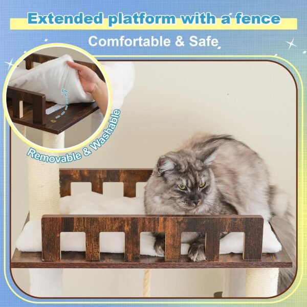 Hey‑brother Wooden Cat Tree