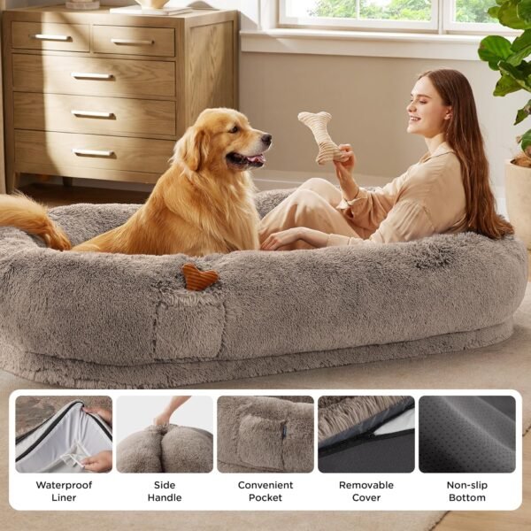 Giant Human‑Size Pet Bed