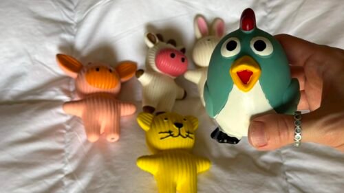 Farm‑Animal Squeaky Dog Toys photo review