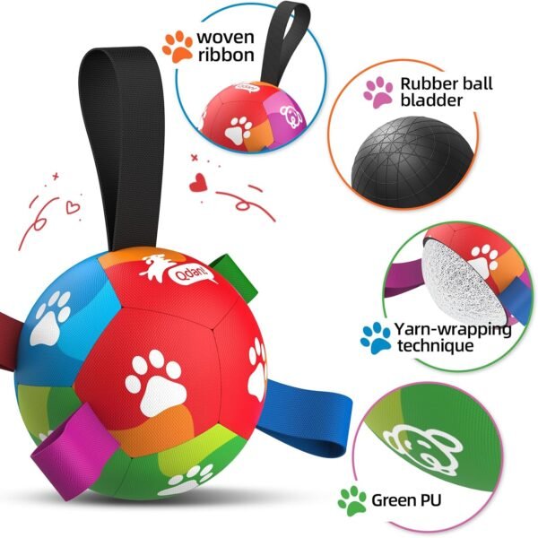 7141iFfPsLL._AC_SL1500_ QDAN Durable Dog Soccer Balls