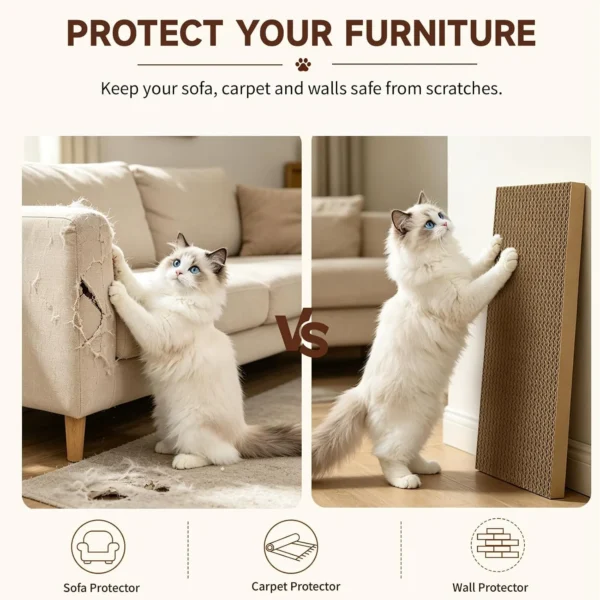 5‑Pack Large Reversible Cat Scratcher