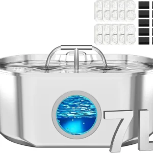 7L/236oz Large‑Volume Pet Fountain