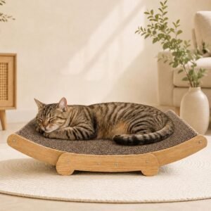 71G0ITm8ypL._AC_SL1500_ Curved Lounge Cat Scratcher Bed