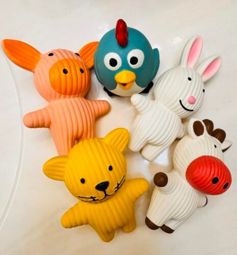 Farm‑Animal Squeaky Dog Toys photo review