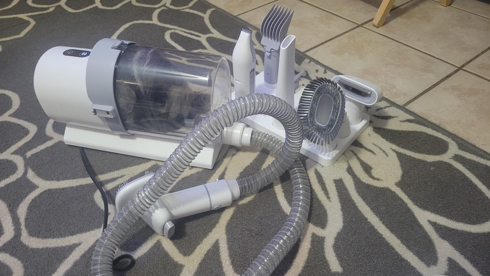 Pet Grooming Vacuum Kit photo review
