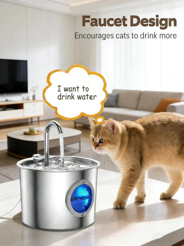 2.2L Detachable‑Tank Pet Fountain