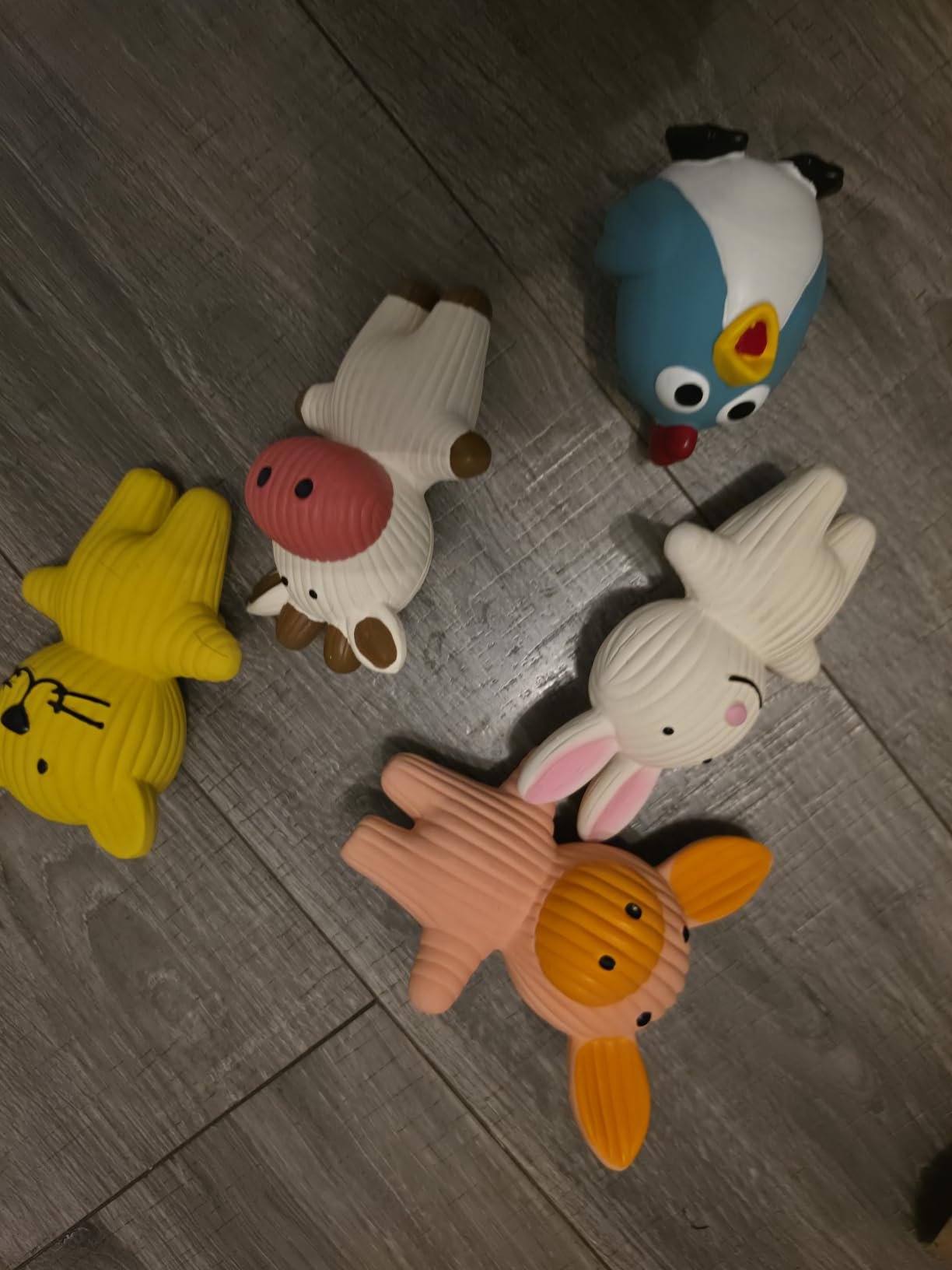 Farm‑Animal Squeaky Dog Toys photo review