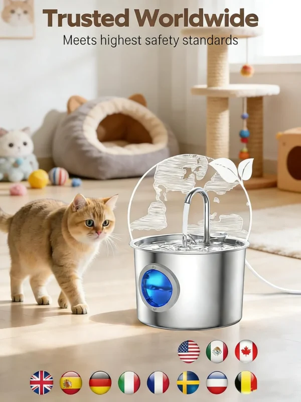2.2L Detachable‑Tank Pet Fountain