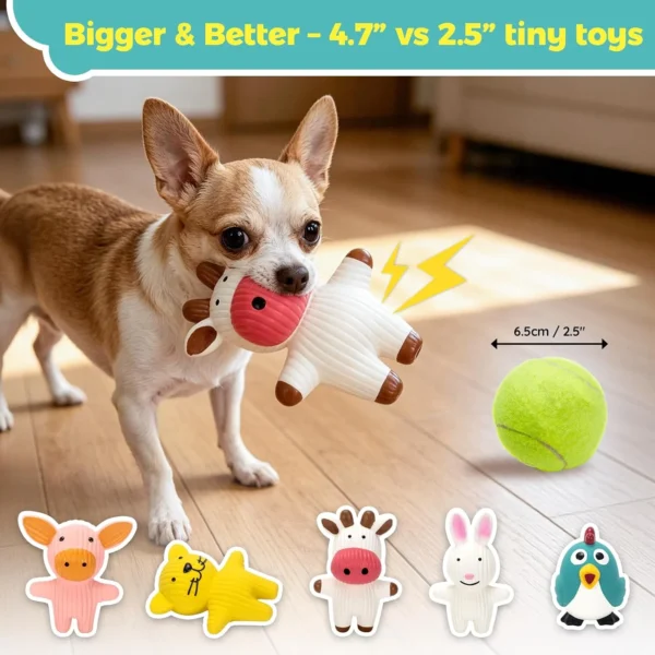 Farm‑Animal Squeaky Dog Toys