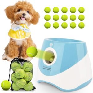 Blue Indoor Dog Ball Launcher