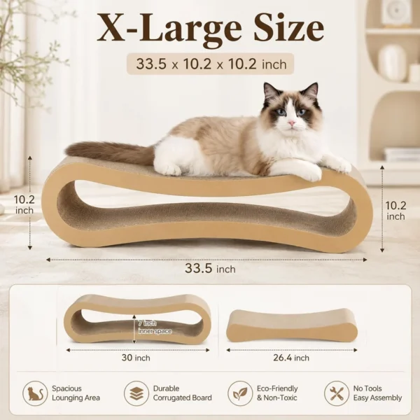 71lUADUS2yL._AC_SL1500_ Simple‑Deluxe Infinity Cat Scratcher