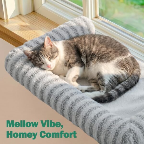 Zakkart 3‑Sided Cat Windowsill Perch
