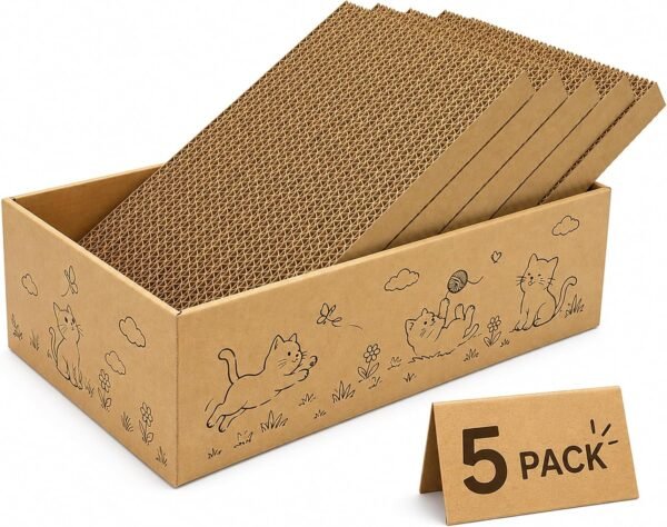 5‑Pack Large Reversible Cat Scratcher