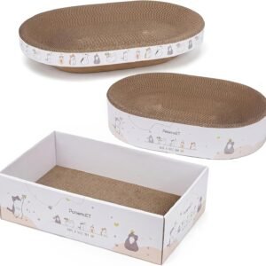 3‑in‑1 Cardboard Cat Scratcher Set