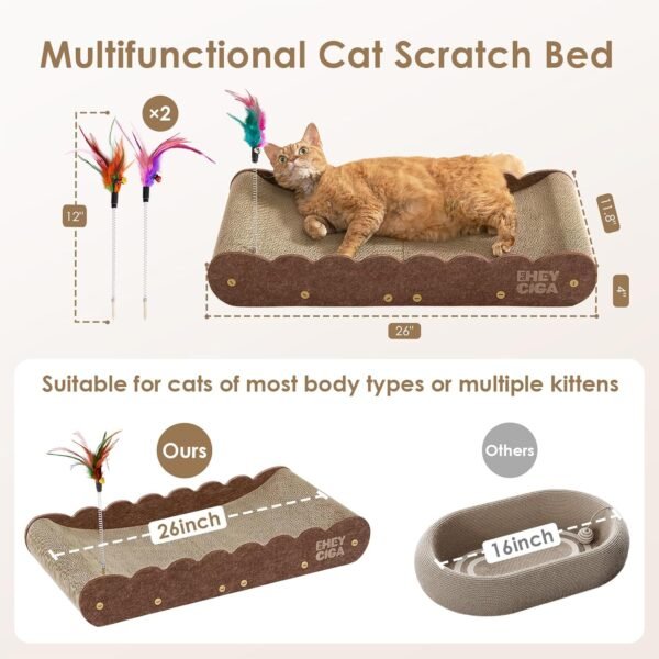 Eheyciga Large Cat Scratcher Bed