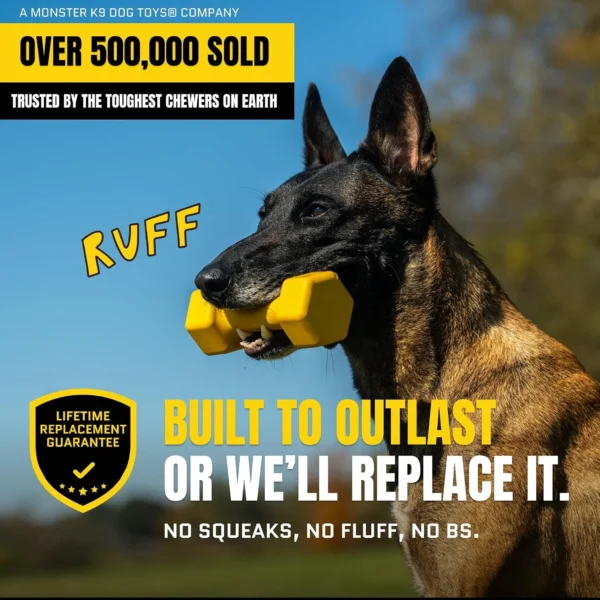 Tough Dumbbell Dog Chew Toy