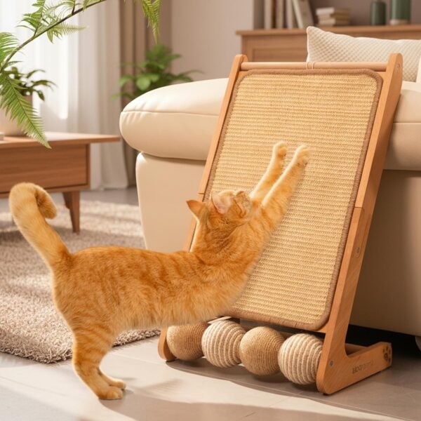 81X8qGLcG9L._AC_SL1500_ Wooden Sisal Cat Scratcher Ramp