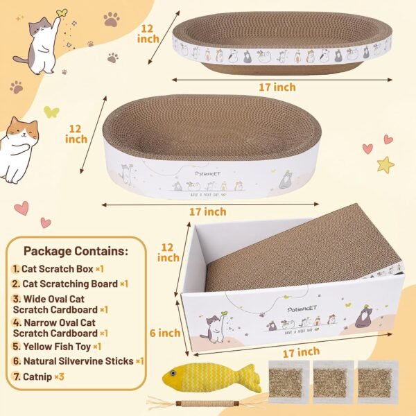 81ul-2O-dQL._AC_SL1500_ 3‑in‑1 Cardboard Cat Scratcher Set